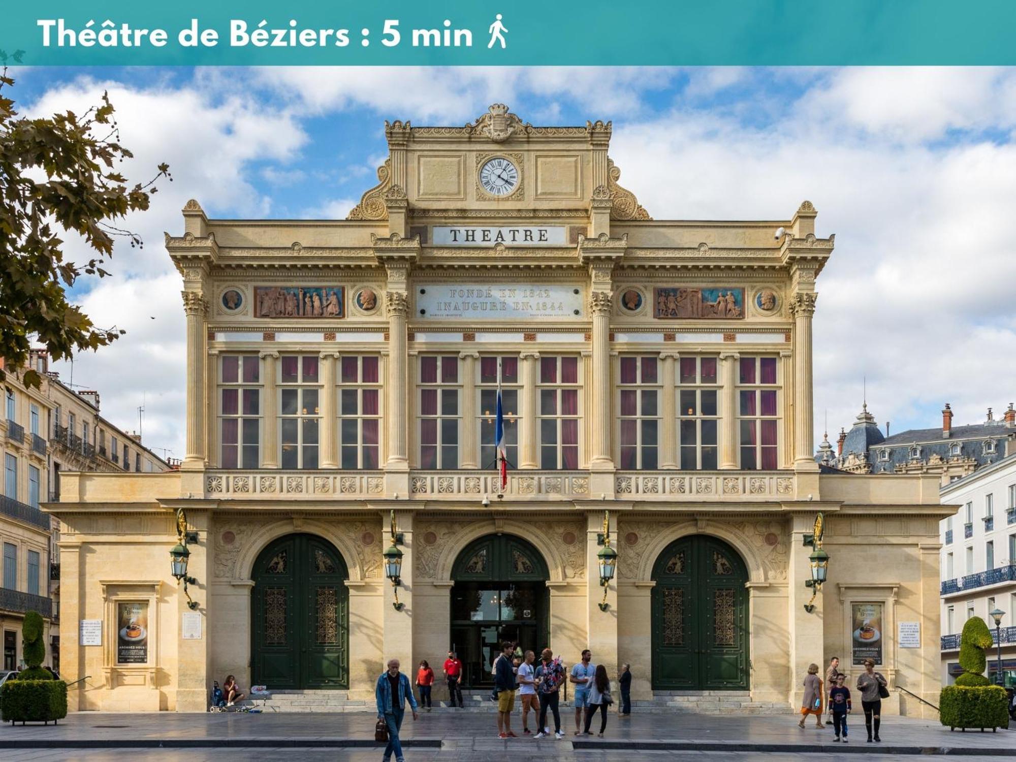 Charmant Studio Climatise 'Alma 1' - Beziers Centre - Wifi Fibre - Netflix Apartment Екстериор снимка